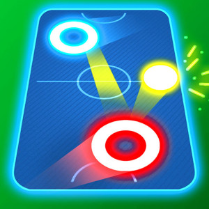 Air Hockey Glow: 2 Players