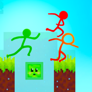 Stickman Blockworld Parkour 2