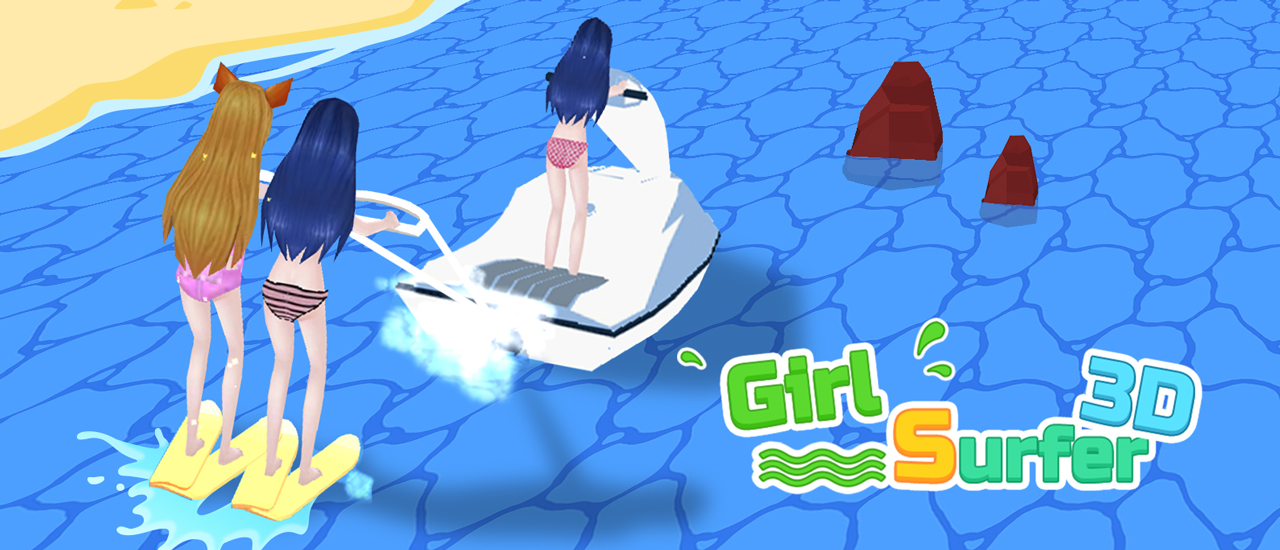 Girl Surfer 3D