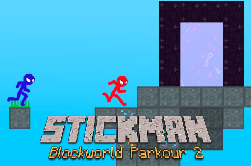 Stickman Blockworld Parkour 2